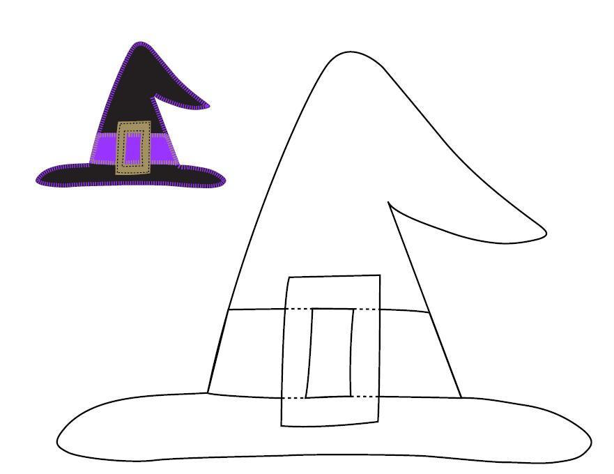 Halloween Applique Witch Hat Tutorial U Create