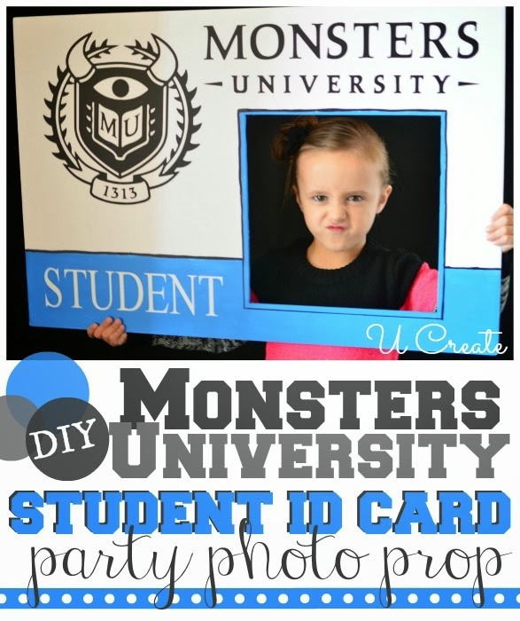 Monsters University Student ID Card Photo Prop U Create
