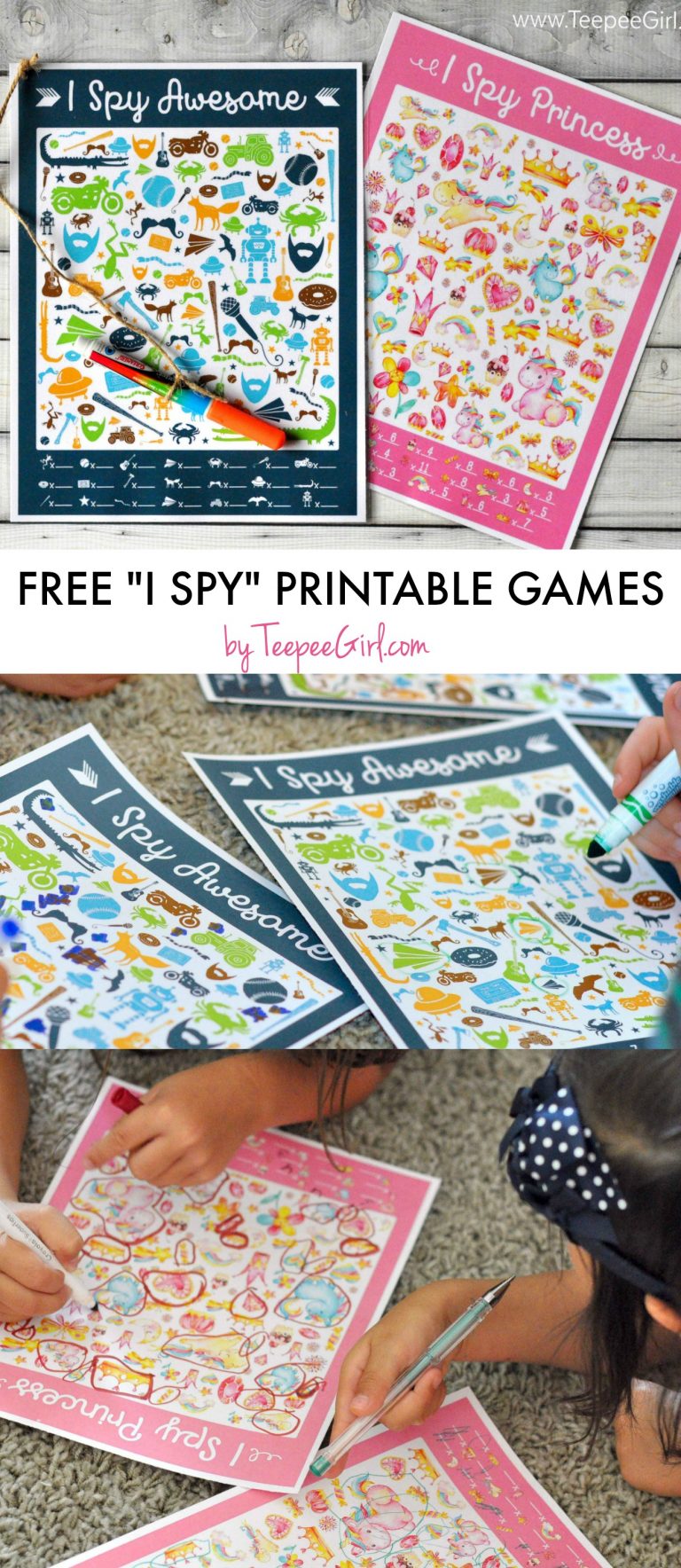 Free Printable I SPY Games