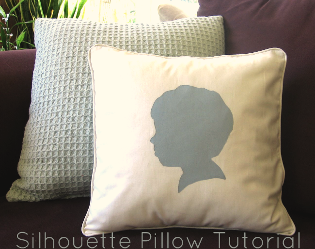 silhouette pillow image