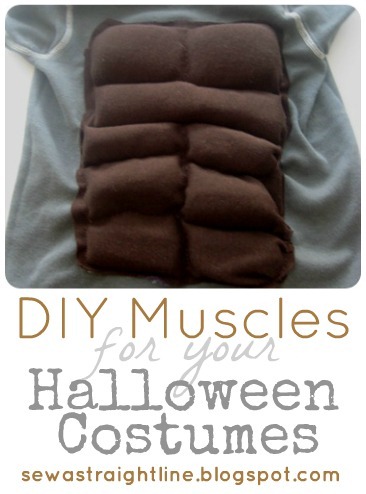 DIY Muscles for Halloween Costumes by Sew a Straight Line