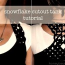 Snowflake Cutout Tank Tutorial