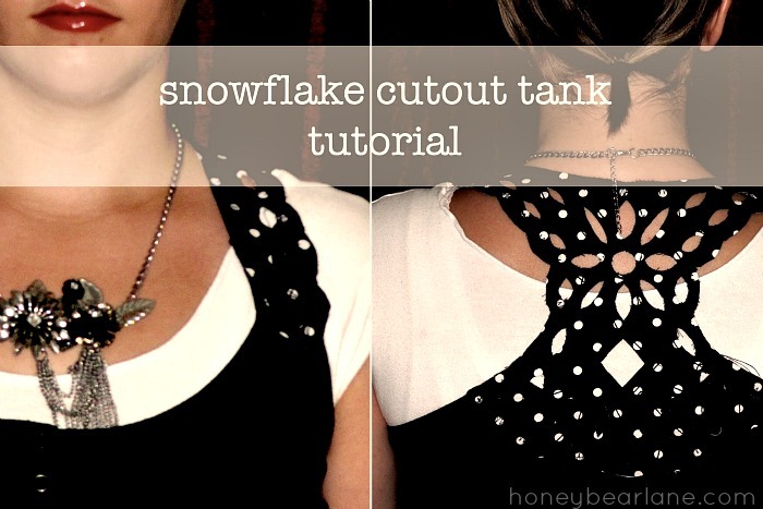 Snowflake Cutout Tank Tutorial