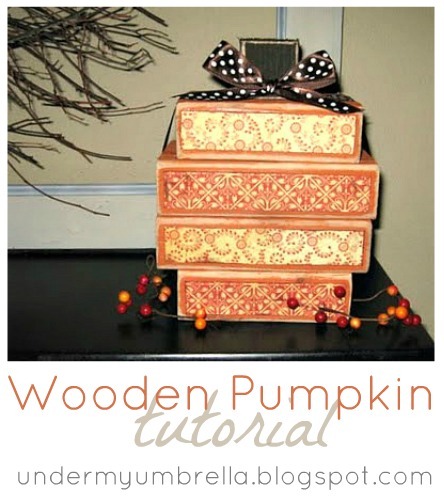 wooden pumpkin tutorial