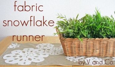 Snowflake Table Runner Tutorial by V and Co
