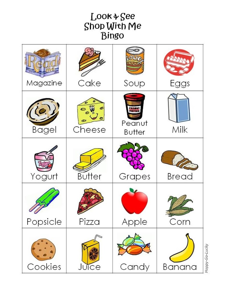 Free Printable Pictures Of Food Items