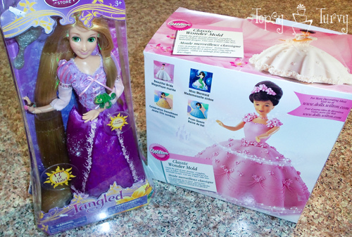Princess Rapunzel barbie birthday cake tutorial