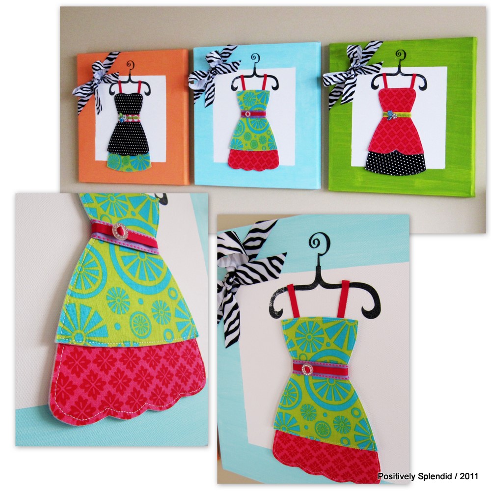 Dress-up Canvas Tutorial by Positively Splendid