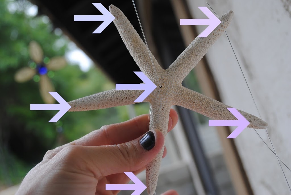 starfish wind chime