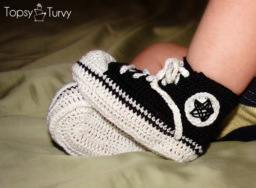 crochet tennis shoes