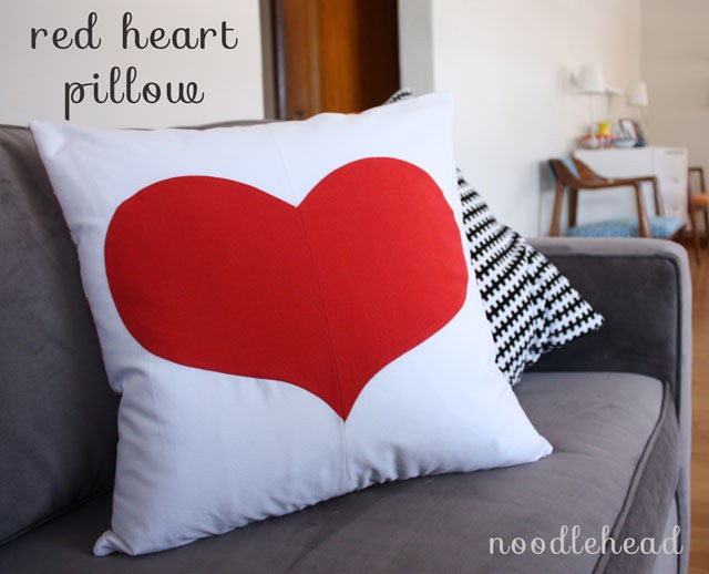 Red Heart Pillow Tutorial