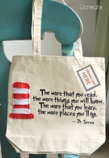 Dr Suess Library Tote Bag Tutorial