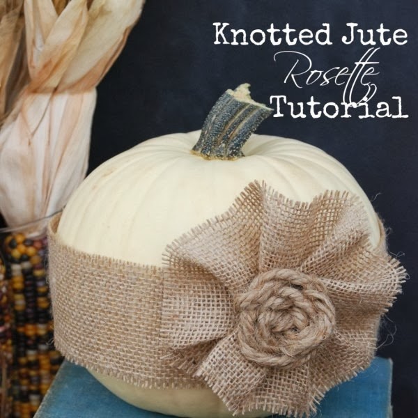 Knotted Jute Rosette Tutorial by Enlessly Inspired
