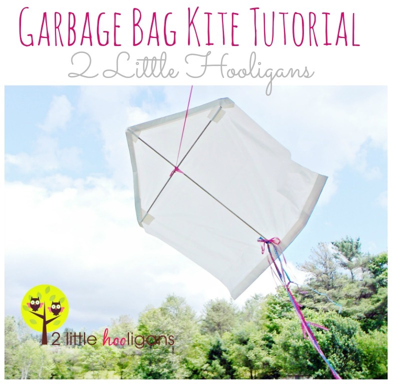 How to Make a Kite using a Garbage Bag by 2 Little Hooligans