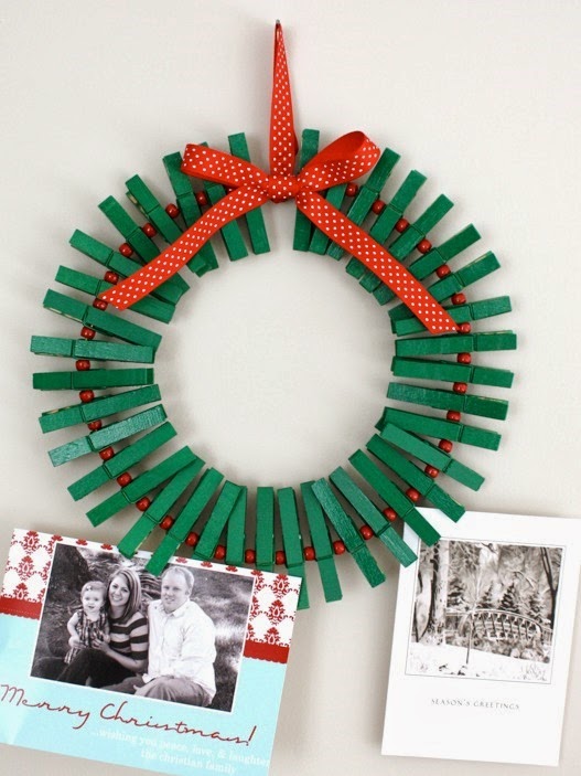 Christmas Wreath Card Holder by Craftiness is not Optional