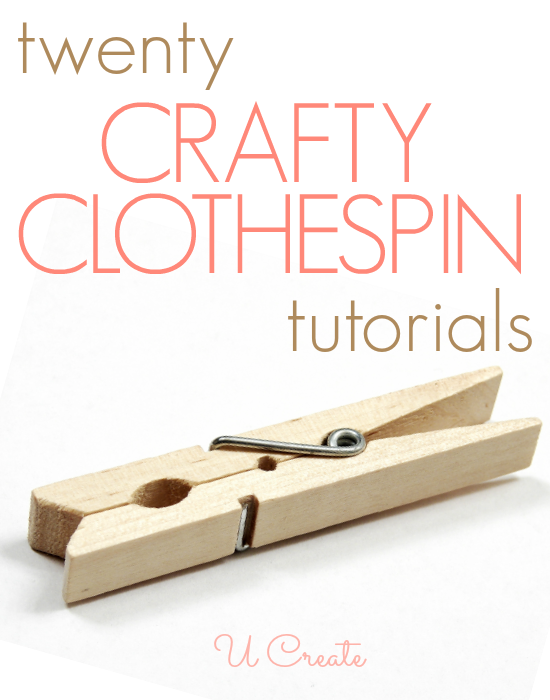 TONS of crafty ways to use clothespins!!