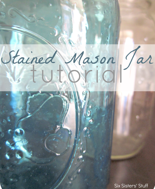stained mason jar tutorial