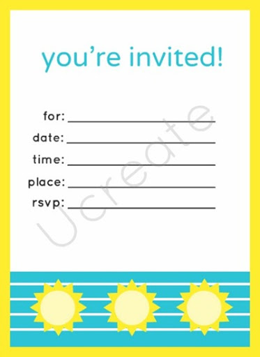 sunshine invitations