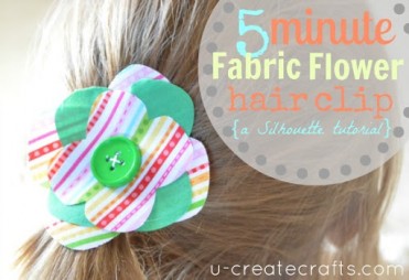 5 Minute Flower Hair Clip Tutorial