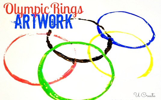 Kids Craft: Olympic Rings Art by U Create