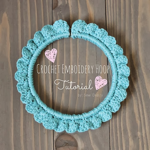 crochet embroidery hoop tutorial by sew chatty