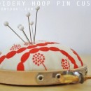 DIY Embroidery Hoop Pincushion