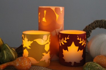 Fall Candle Wrap Tutorial