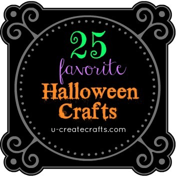 25 Favorite Halloween Crafts at u-createcrafts.com