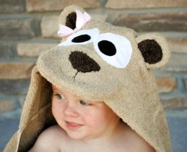 Hooded Bear Towel Tutorial by Crazy Little Projects
