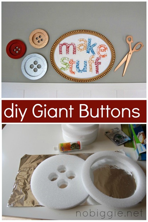 DIY Giant Buttons by No Biggie