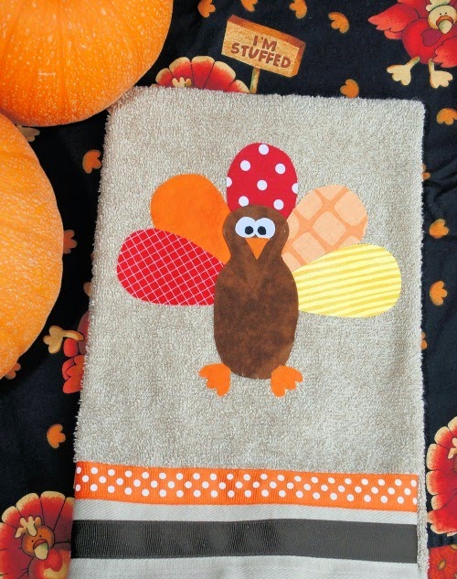 turkey hand towel tutorial by crazy little projects