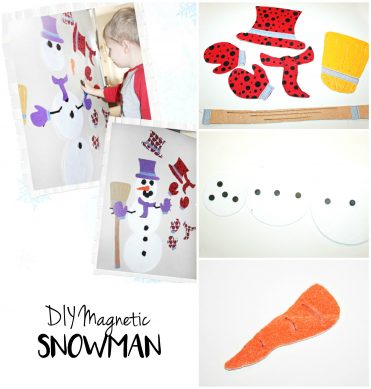 DIY Magnetic Snowman
