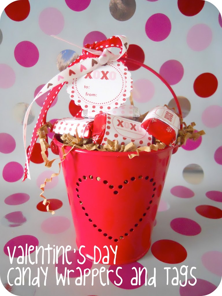 Valentine Candy Bar wrappers