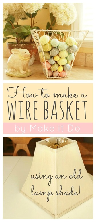 How to Make a Wire Chicken Wire Basket by Calli at Make it Do