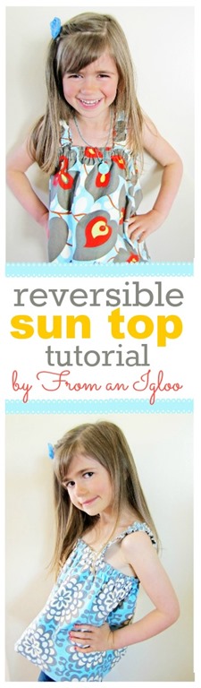 reversible sun top tutorial by From an Igloo