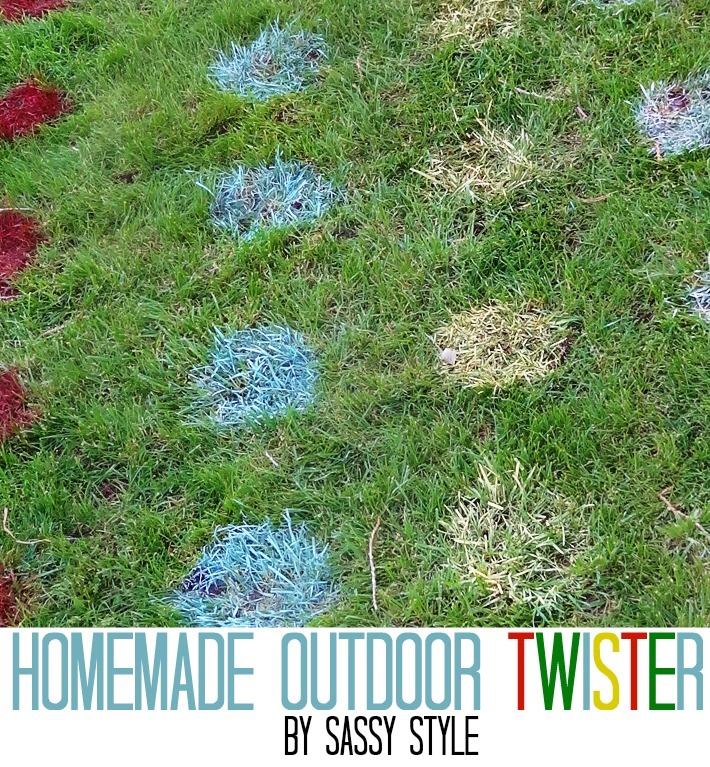 Homemade Outdoor Twister Game by Sassy Style