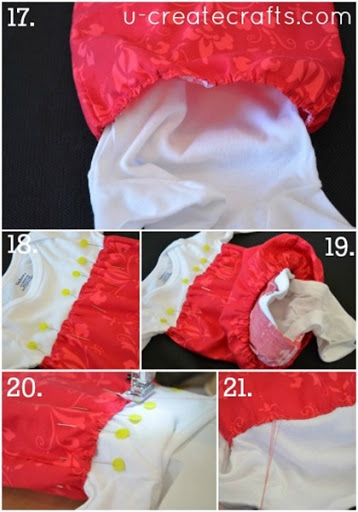 DIY Baby Gown onesie
