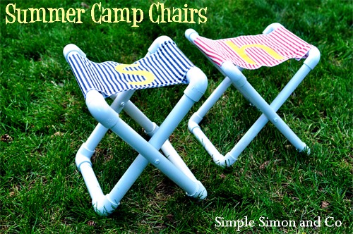 DIY PVC Summer Camp Chairs by Simple Simon and Co.