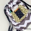 Drawstring Bag Tutorial by icandy handmade