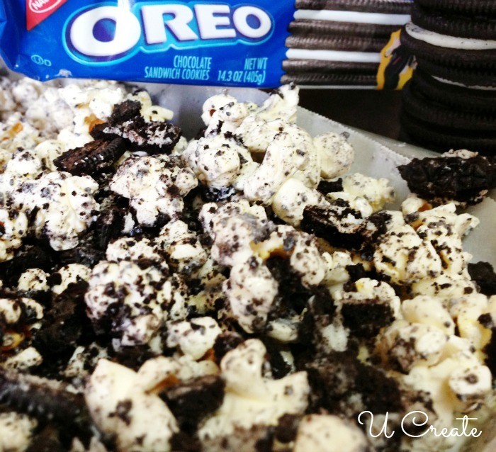 Oreo Cookie Popcorn Recipe by U Create