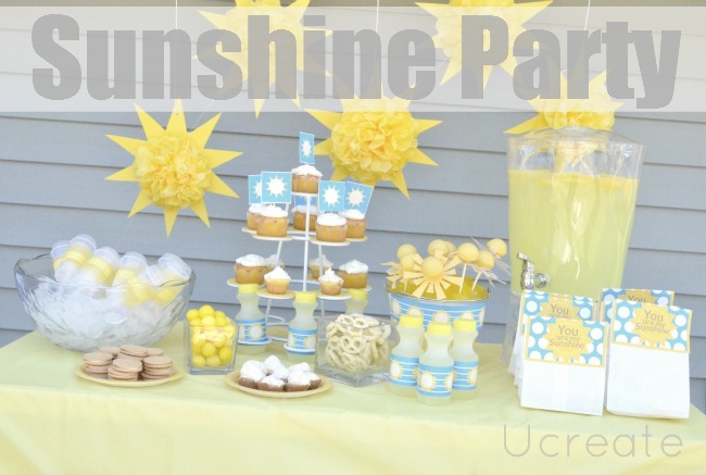 Tons of Sunshine Birthday Party Ideas and Free Printables