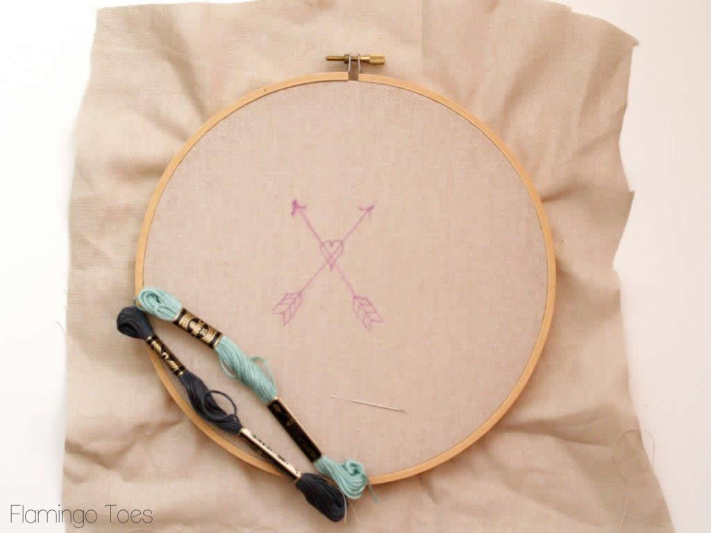 arrow embroidery pattern