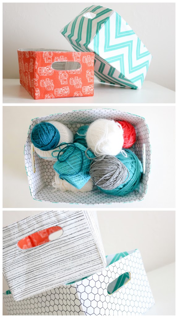 How to Make Fabric Baskets by Delia Creates