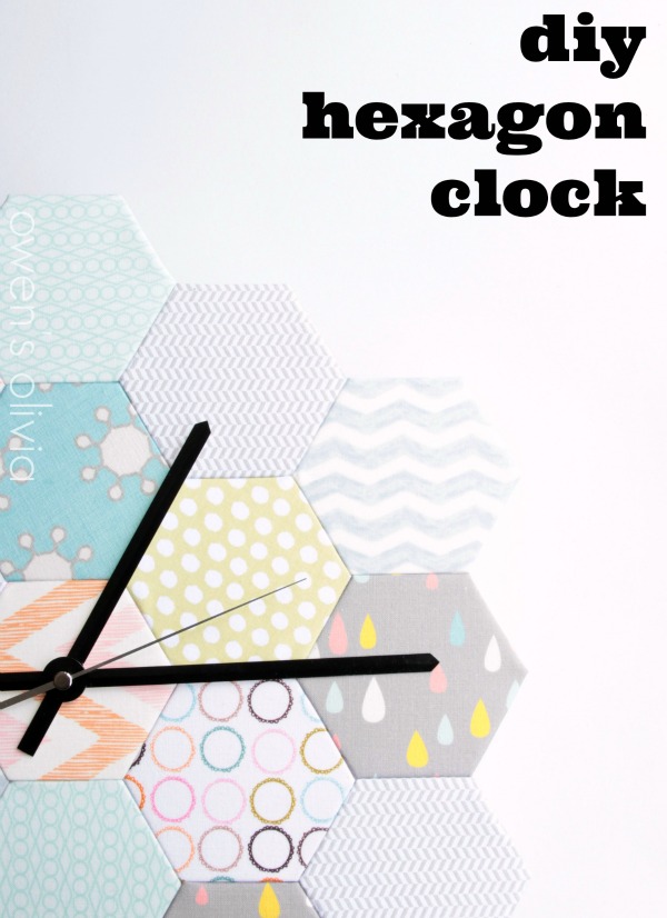 DIY Hexagon Clock by owens olivia
