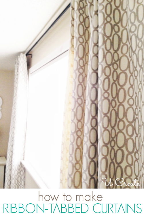 How to Easily Make Ribbon-Tabbed Curtains