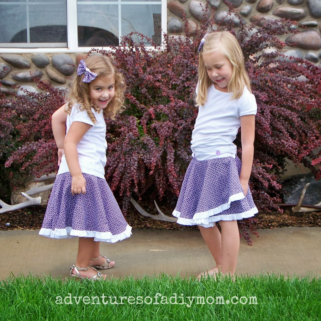Circle Wrap-Around Ruffle Skirt Tutorial by Adventures of a DIY Mom