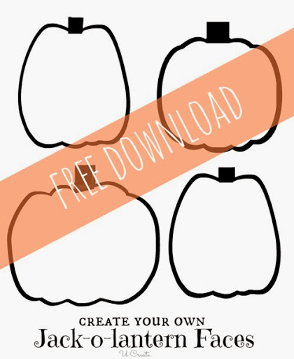 Free Printable Pumpkin Faces at UCreate - the kids will love these!