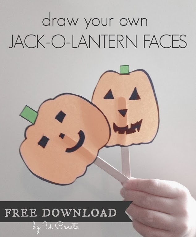 One Sheet of Blank Pumpkin Faces = hours of FUN!