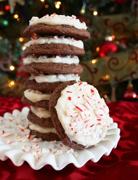 Brownie Peppermint Cookies at Cooking Classy