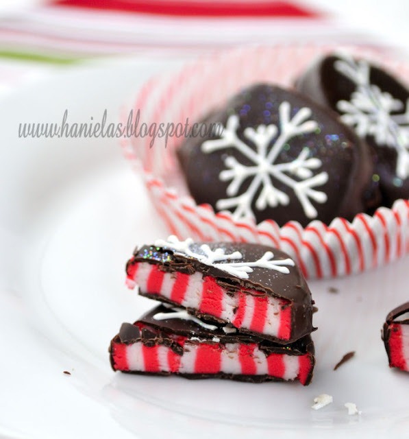 candy cane peppermint patties at Hanielas